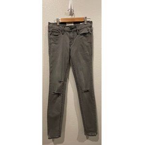 FRAME Denim Gray Le Skinny de Jeanne